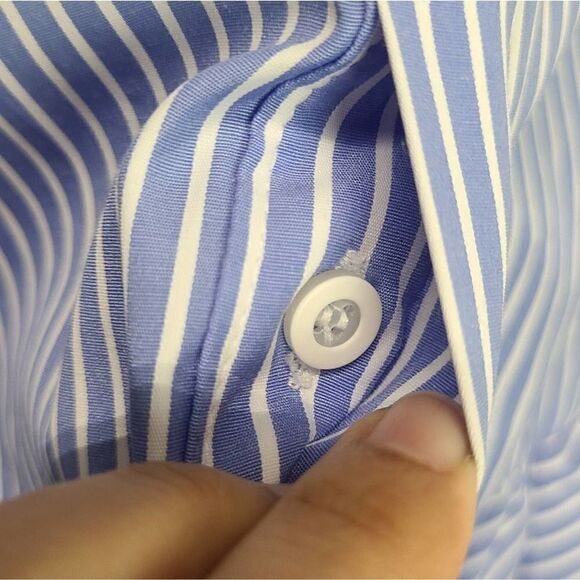 Why-Ri Rover Striped Ruffled Blouse Size Small‎ - Picture 8 of 8